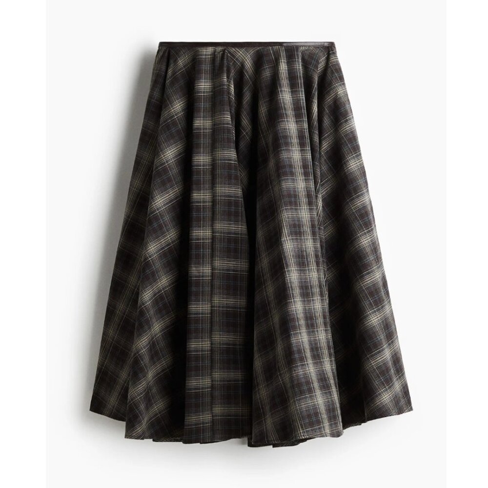 BNWT H&M A/W 2025 Cotton Circle Skirt Sizes 4,6,12,18 - Picture 4 of 6